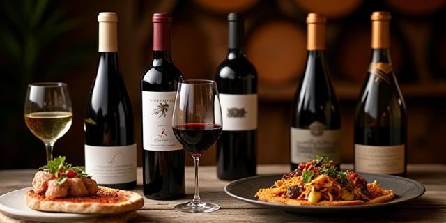 Selection of fine wines perfectly paired with gourmet dishes | Selección de vinos finos perfectamente maridados con platos gourmet
