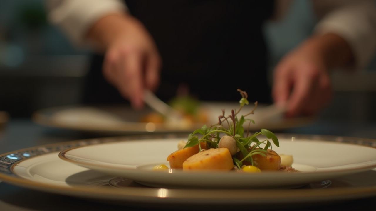 Chef preparing elegant meals